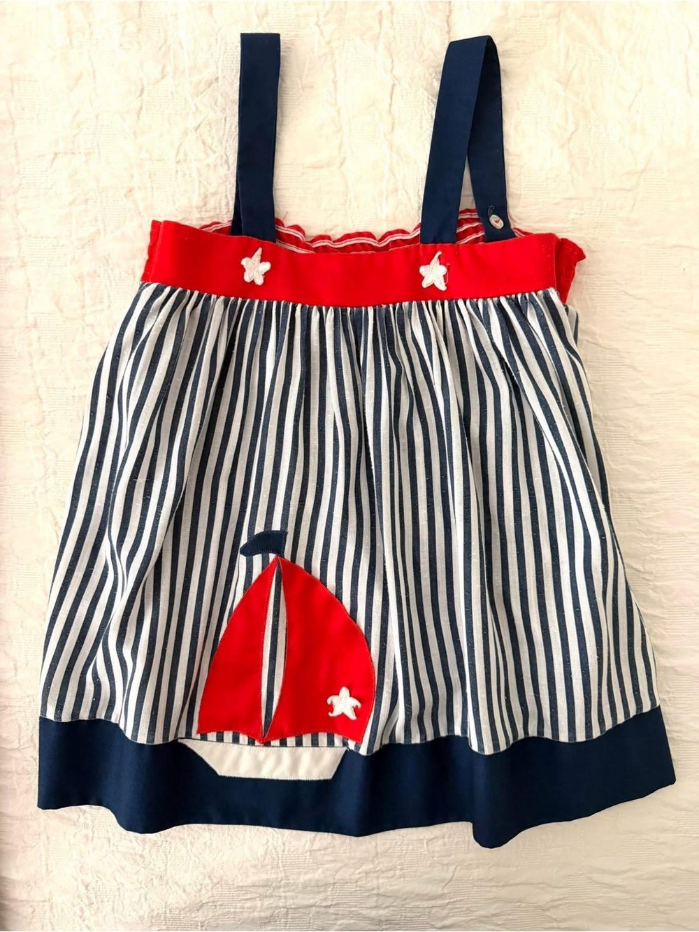 VINTAGE Nanette amazing dress!  Perfect for the 4th!!